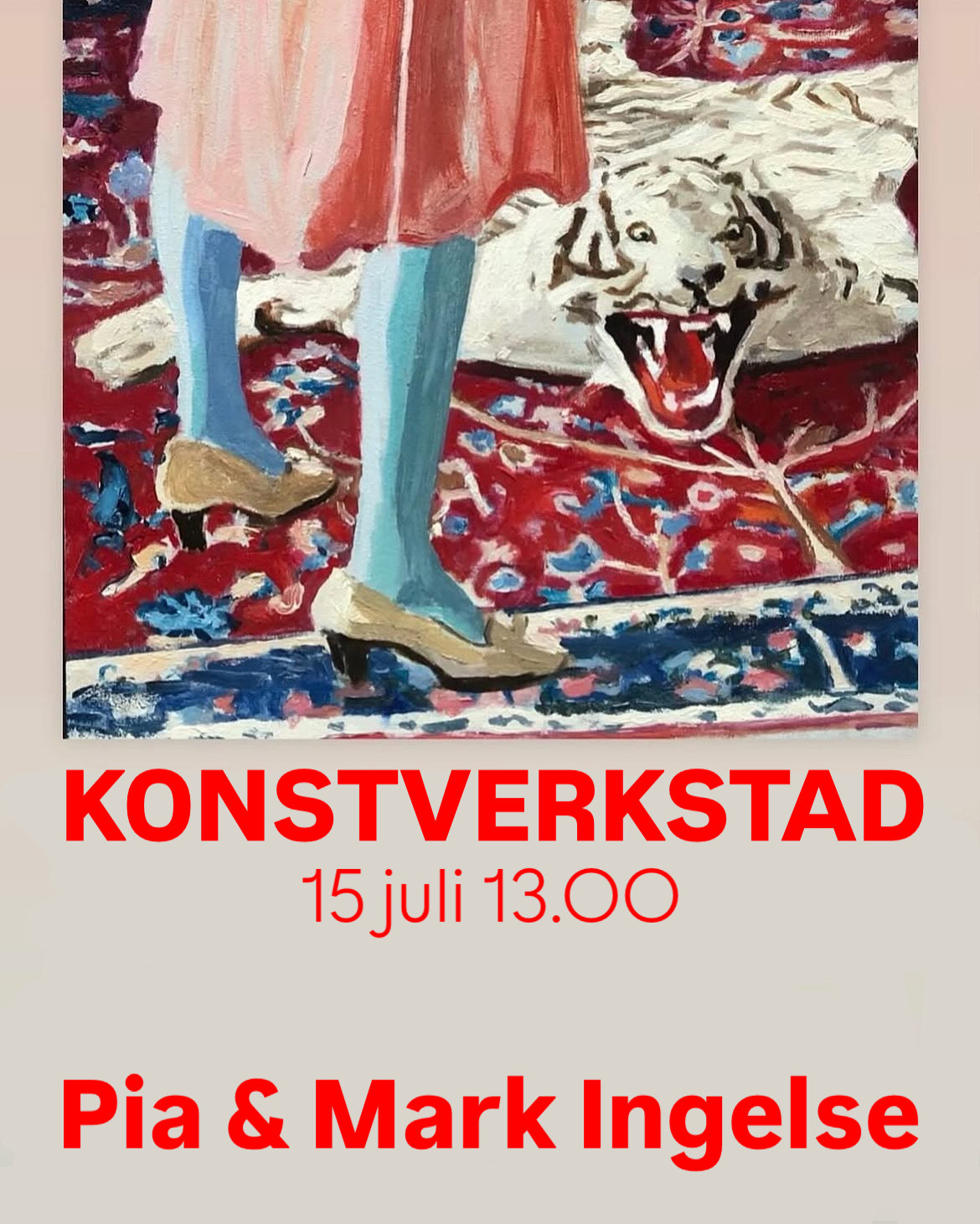 Konstverkstad med Pia och Mark Ingelse: i klipprummet